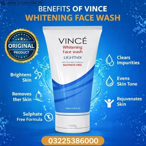 Vince Lightnix Whitening Face Wash in Pakistan