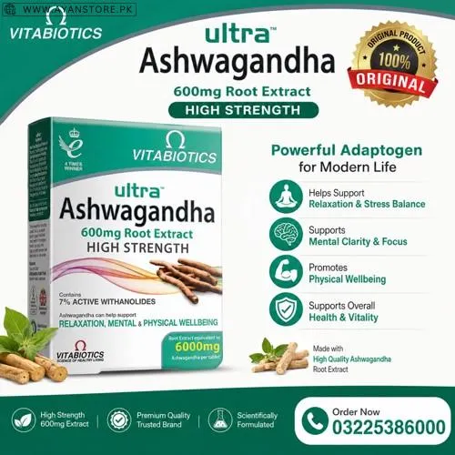 Vitabiotics Ultra Ashwagandha Capsules in Pakistan
