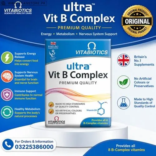 Vitabiotics Ultra Vit B Complex Tablets in Pakistan