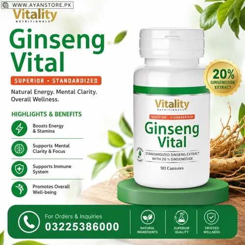 Vitality Nutritionals Ginseng Vital Capsules in Pakistan