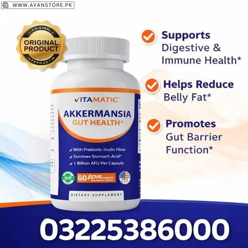 Vitamatic Akkermansia Gut Health Capsule in Pakistan