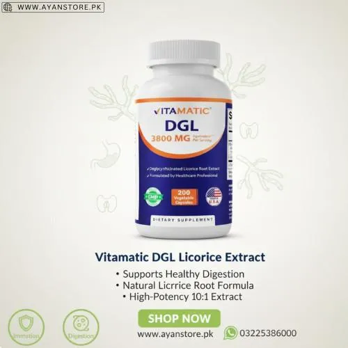 Vitamatic DGL 3800 MG Capsules in Pakistan