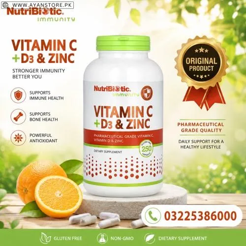 Vitamin C + D3 & Zinc Capsules in Pakistan