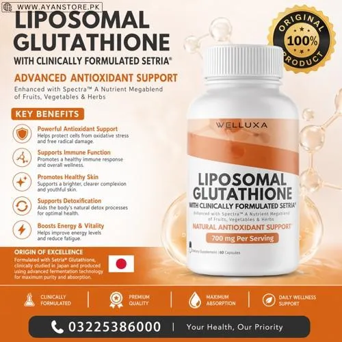 Welluxa Liposomal Glutathione Capsules in Pakistan