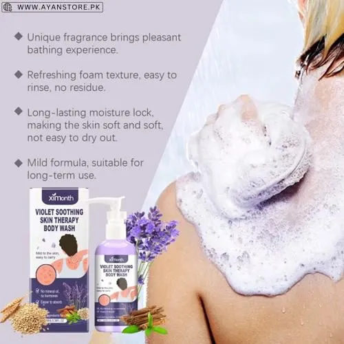Ximonth Violet Soothing Skin Therapy Body Wash