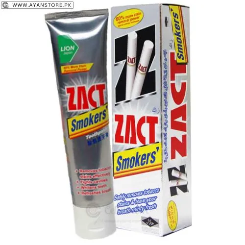 Zact Smokers Toothpaste Whitening Price In Pakistan