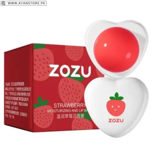 Zozu Strawberry Heart Shape Lip Balm 